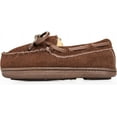 thumbnail image 1 of NORTY Kid's Boy Girl Unisex Suede Leather Moccasin Slippers, Flat Heel Medium Moc Toe, 1 of 18