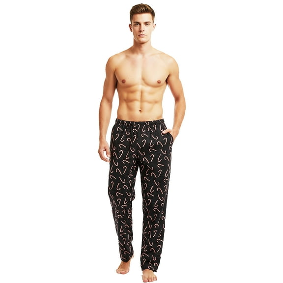 NORTY Men's Cotton Flannel Printed Sleep Lounge Pajama Pants