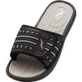 thumbnail image 1 of NORTY Men's Fashion Beach, Pool, Casual, Shower Adjustable Strap Slide Sandal 41171-10D(M)US (Grey/Black), 1 of 7