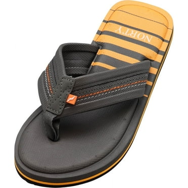 NORTY Men's Memory Foam Flop Flop Sandals for Beach, Pool, Shower