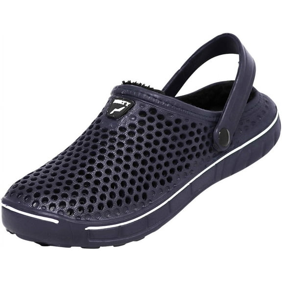 NORTY Men's Microfleece Lined Clogs Comfortable & Stylish - Runs 2 Sizes Small