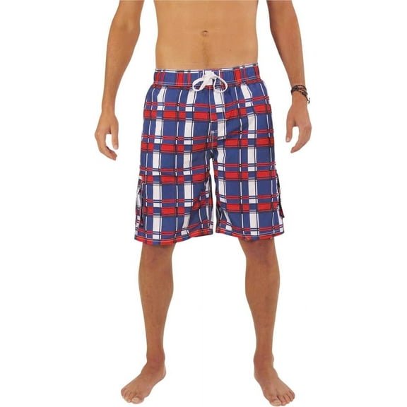 NORTY Men's Quick Dry Swim Trunks Board Shorts with Mesh Lining & Secure Cargo Pockets