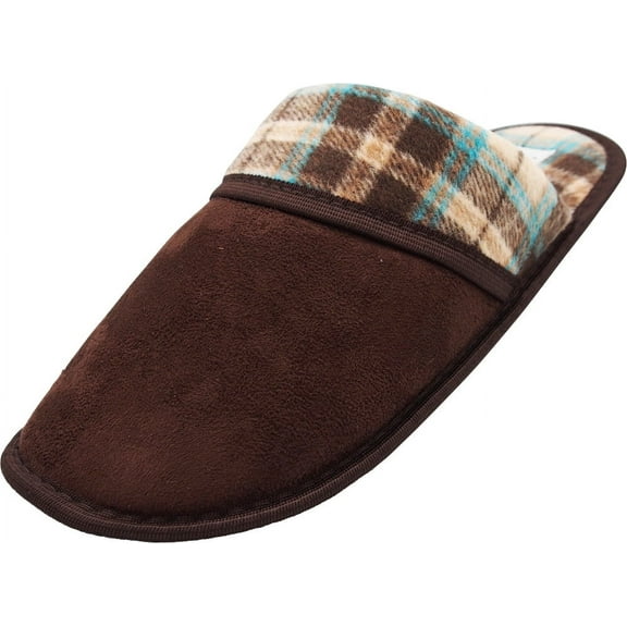 NORTY Men's Slip-Resistant Scuff Slippers &ndash; Flat Heel, Comfortable, and Durable Design
