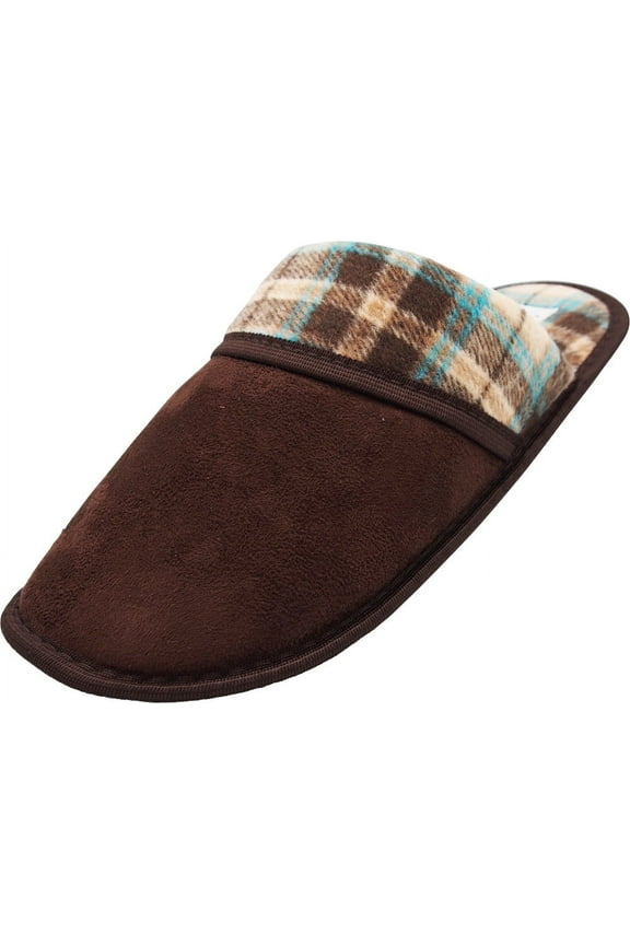NORTY Men's Slip-Resistant Scuff Slippers &ndash; Flat Heel, Comfortable, and Durable Design