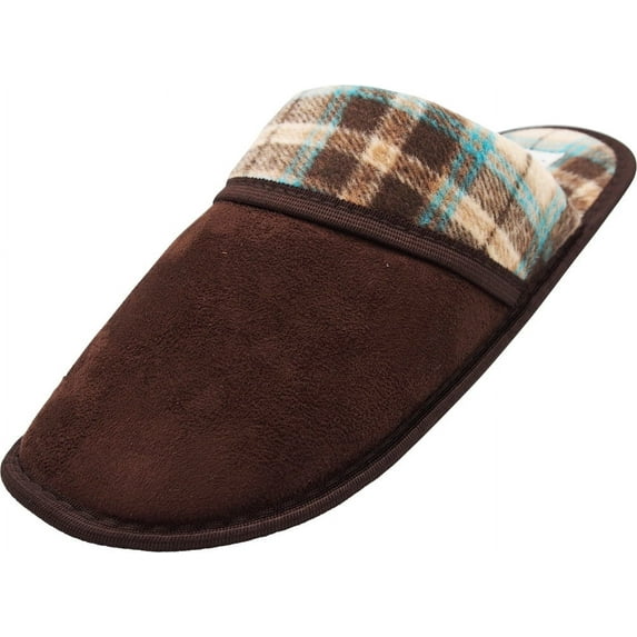 NORTY Men's Slip-Resistant Scuff Slippers – Flat Heel, Comfortable, and Durable Design