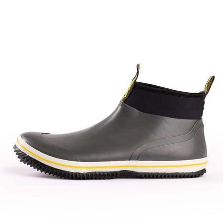 NORTY Mens Ankle Rain Boots Adult Male Rubber Waterproof 6" Runs 1-2 Sizes Big