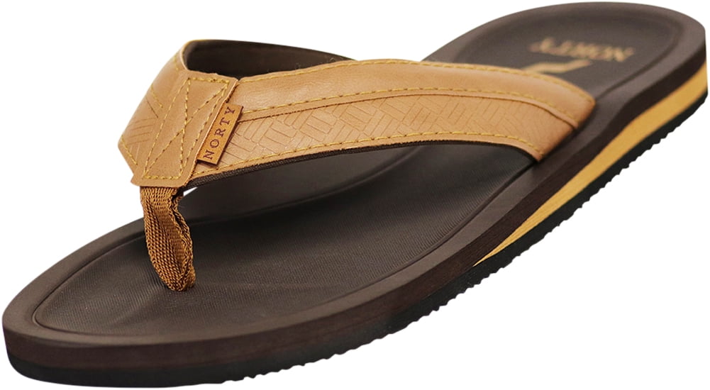 NORTY Men's Arch Support Flip Flops – Comfort Casual Sandals, Multicolor - View #3