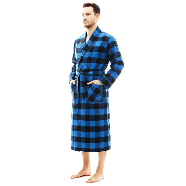 brushed cotton dressing gown men's Men's Dressing Gowns | Robes | Cotton Gowns