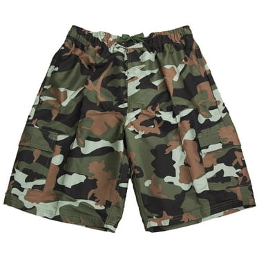NORTY Men's Quick Dry Swim Trunks Board Shorts with Mesh Lining & Secure Cargo Pockets