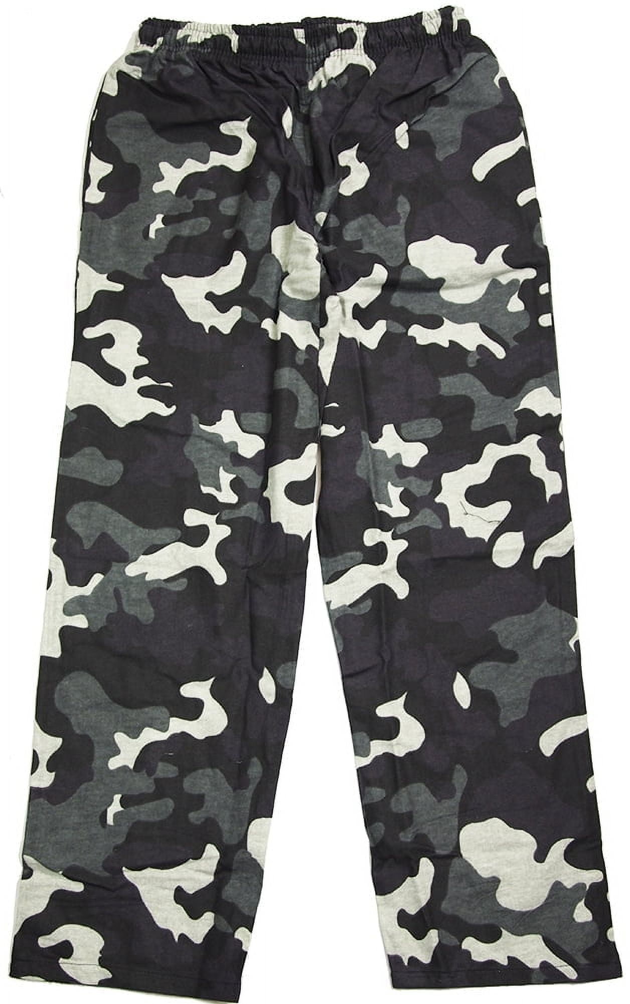 Mens camo flannel lounge pants deals