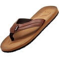 thumbnail image 1 of Norty Men's Soft EVA Flip Flop Thong Sandal Shoe 41451-8D(M)US (Brown), 1 of 7