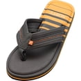 thumbnail image 1 of NORTY Mens Flip Flops Adult Male Beach Thong Sandals Grey Yellow, 1 of 7