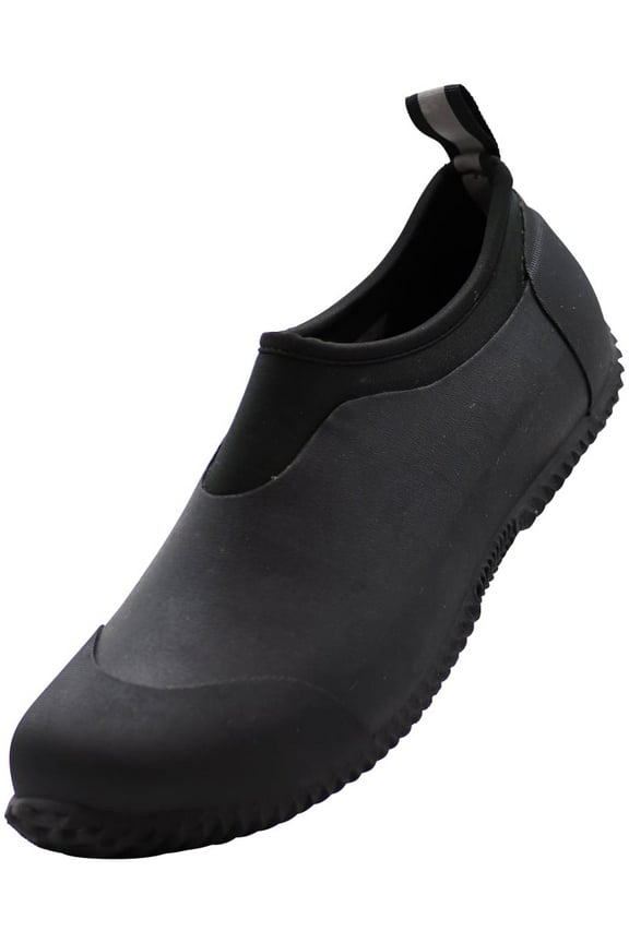 NORTY Mens Low Ankle Garden Shoe Rubber Waterproof Rain Boots Runs 1 Size Big