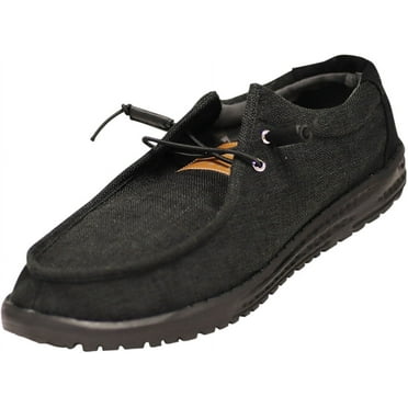 NORTY Mens Slip-on Loafer Canvas Lightweight Boat Shoes Soft Sole Walking Shoe