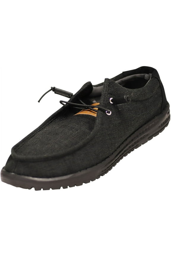 NORTY Mens Slip-on Loafer Canvas Lightweight Boat Shoes Soft Sole Walking Shoe