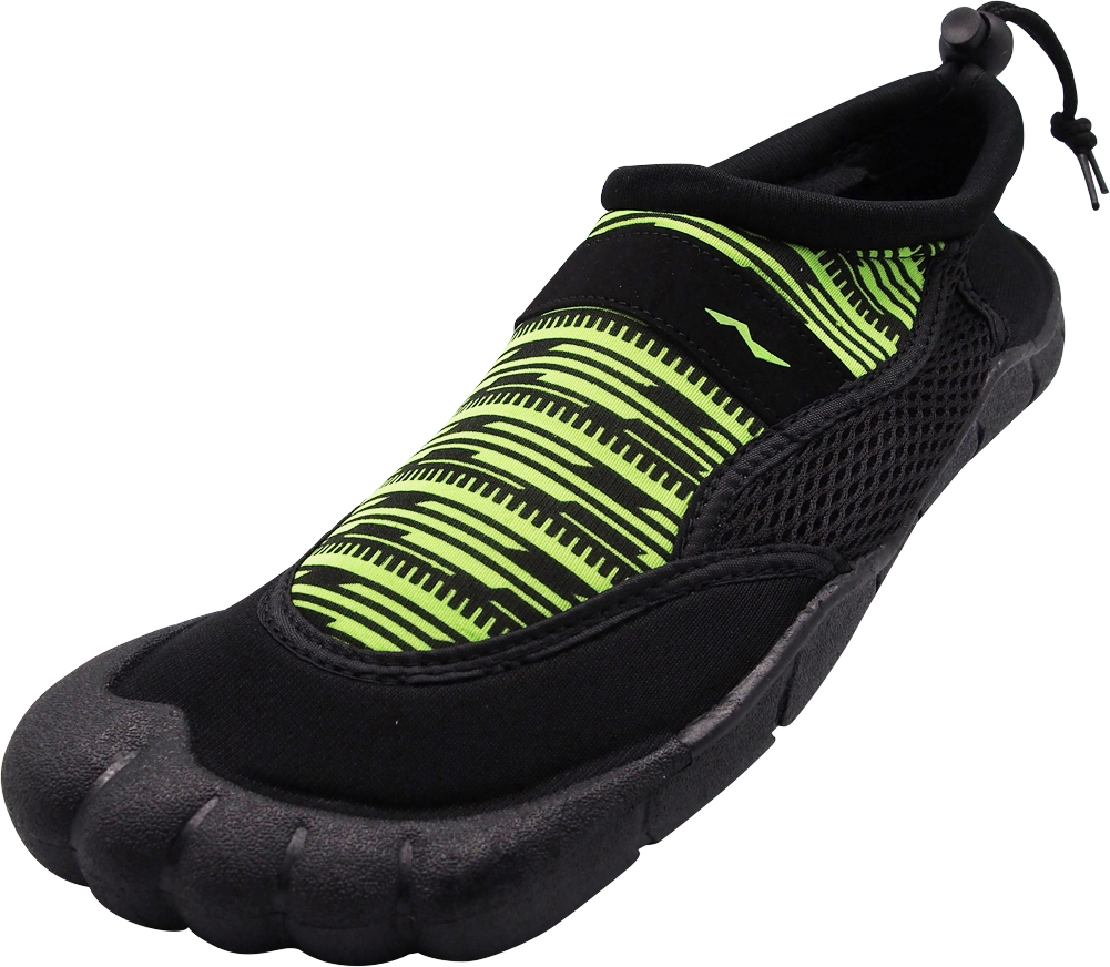 NORTY Mens Water Shoes Adult Male Beach Shoes Lime Black 10 - image 1 of 7