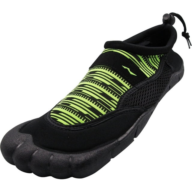 NORTY Mens Water Shoes Adult Male Beach Shoes Lime Black 10