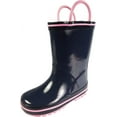 thumbnail image 1 of NORTY Rubber Rain Boots for Kids Boys Girls Waterproof Solid Printed Mid-Calf, 1 of 18