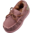 thumbnail image 1 of NORTY Toddler Boy Girl Unisex Suede Leather Moccasin Slippers, Flat Heel Medium Moc Toe, 1 of 7