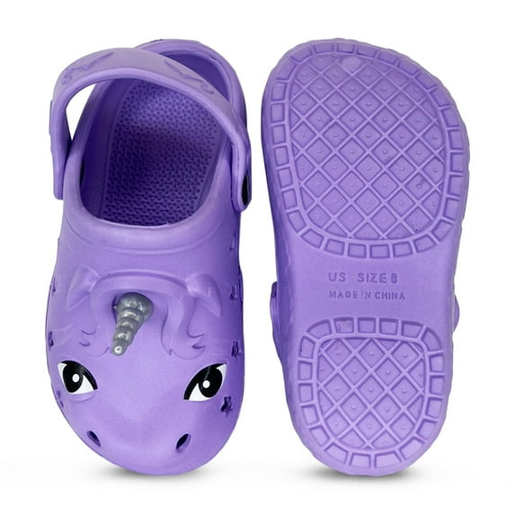 Norty Toddler Kids Boy's & Girl's Fun Slip-On Sandal Slipper Clog Shoes
