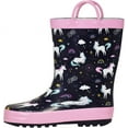 thumbnail image 1 of NORTY Boys Girls Toddler Little Big Kids Lug Sole Mid-Calf Waterproof Rubber Rain Boot, 1 of 18