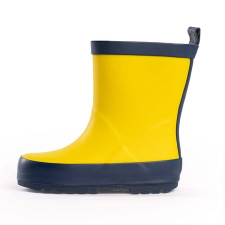NORTY Toddler Little Big Kids Boy's and Girl's Rubber Rain Boots Waterproof Lug Sole