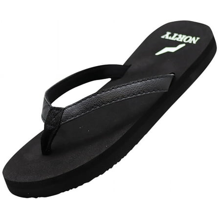NORTY Women's Cushioned Flip Flops for Comfort and Style in Every Step Runs One Size Small
