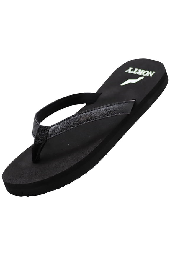 NORTY Women's Cushioned Flip Flops for Comfort and Style in Every Step Runs One Size Small