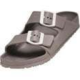thumbnail image 1 of NORTY Women's Indoor Outdoor 2 Strap Adjustable Buckles Slide Sandal 41956-10B(M)US (Grey), 1 of 7