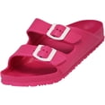 thumbnail image 1 of NORTY Women's Indoor Outdoor 2 Strap Adjustable Buckles Slide Sandal 41978-6B(M)US (Fuchsia), 1 of 7