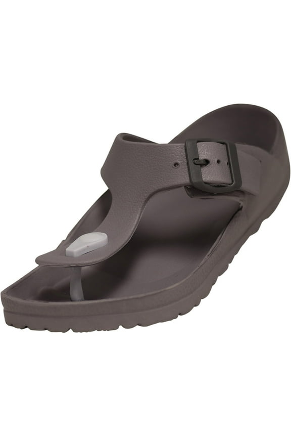 Norty Women's Flip Flop Sandals Lightweight Flip Flops - Runs 2 Sizes Small 42009-9B(M)US (Grey)