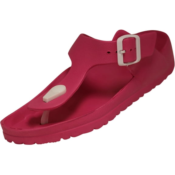 Norty Women's Flip Flop Sandals Lightweight Flip Flops - Runs 2 Sizes Small 42011-8B(M)US (Hot Pink)