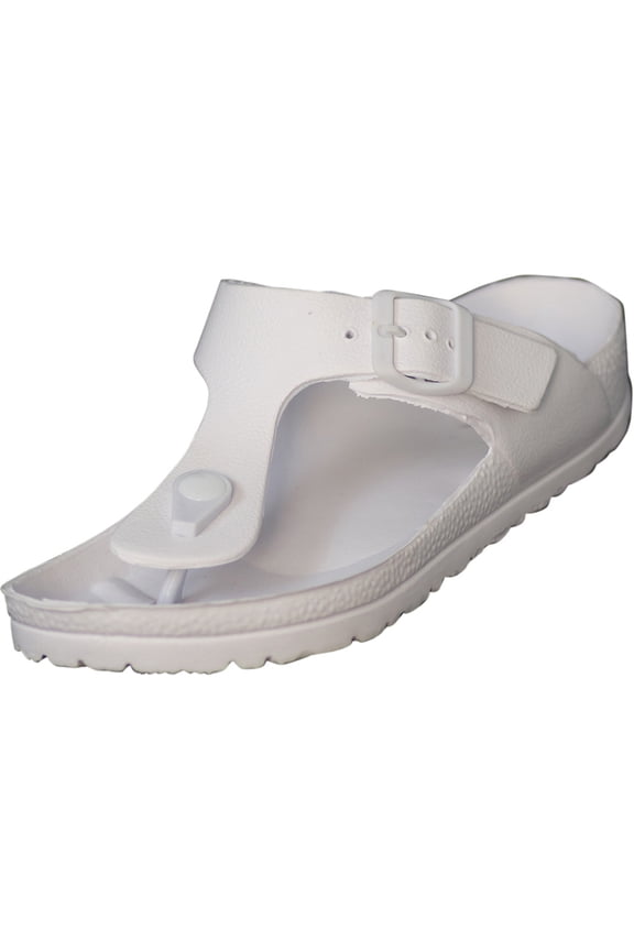 Norty Women's Flip Flop Sandals Lightweight Flip Flops - Runs 2 Sizes Small 42010-11B(M)US (White)