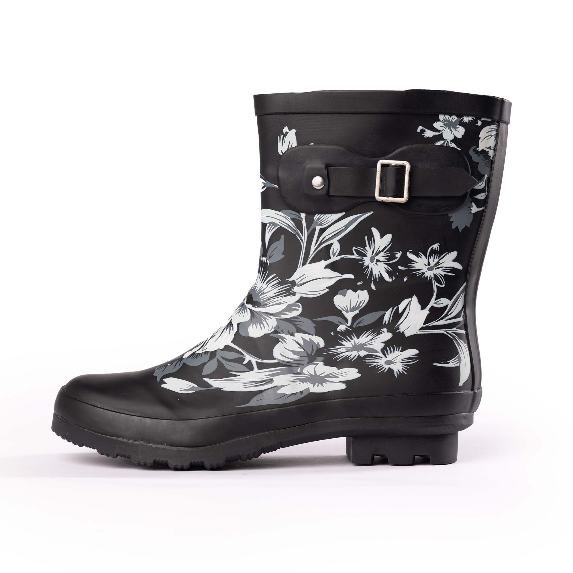 NORTY Womens Ankle-High Rain Boots 9 inch Female Snow Boots