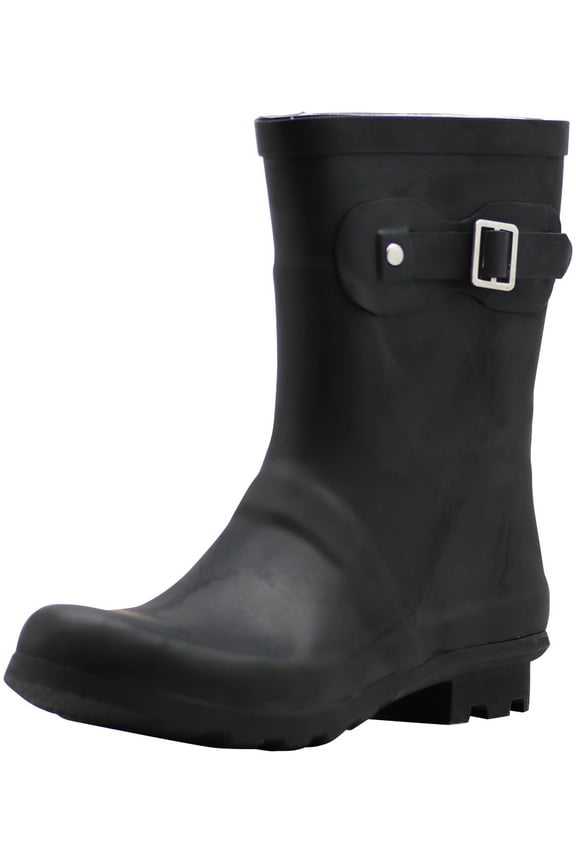 NORTY Womens Ankle-High Rain Boots 9 inch Female Snow Boots