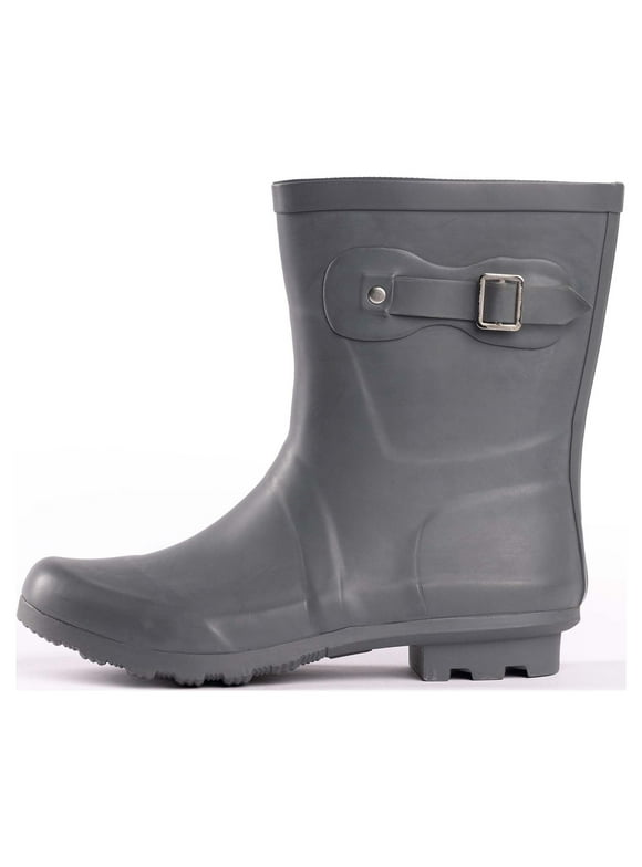 NORTY Womens Ankle-High Rain Boots 9 inch Female Snow Boots