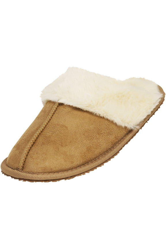 NORTY Women's Fuzzy Mules Slide Slippers Cozy Stylish and Easy Slip-On Comfort