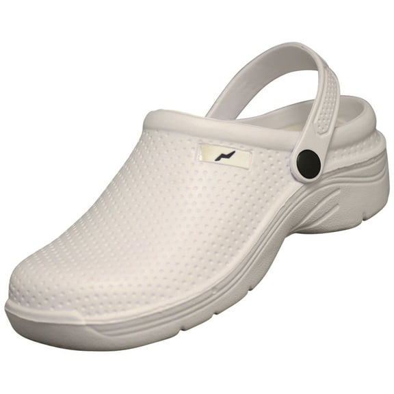 NORTY Women's Slip On Clog Sandal, Walking, Water Shoe 41768-8B(M)US (White)