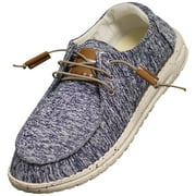 NORTY Womens Slip on Loafer Adult Lace-Up Boat Shoes Size 9