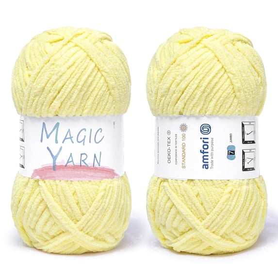 NORVIAN 2 Skeins Soft Chenille Yarn,#4 Worsted 100% Polyester,90m(98.42yds),100g(3.53oz),Morandi Solid Colors