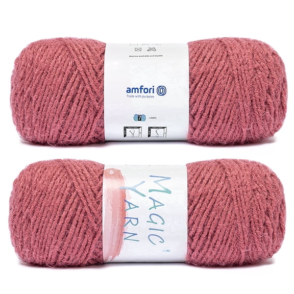 NORVIAN 2 Skeins Durable Acrylic Nylon Blend Yarn, 4 Worsted Weight for Crocheting, Skin Friendly, 100g (3.53oz), 120m (131yds)