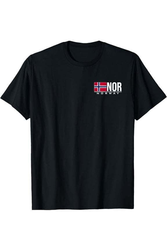 NORWAY FLAG NORWEGIAN COUNTRY CODE NOR SPORTS GAMES ATHLETE T-Shirt