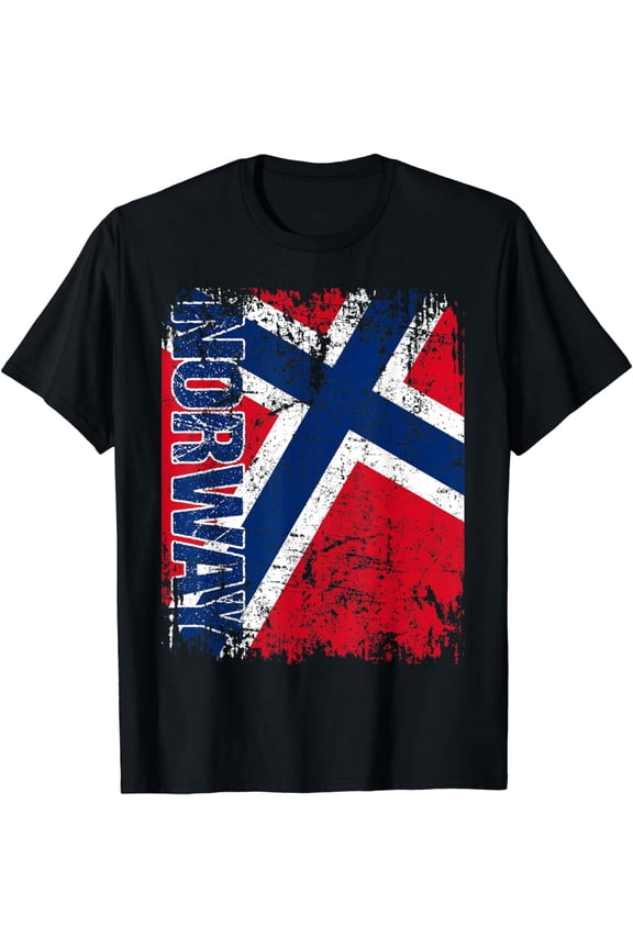 NORWAY Flag Vintage Distressed NORWAY T-Shirt