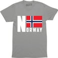 thumbnail image 1 of NORWEGEN Norway Flag Fan mit Men's Country Pride EU T-Shirt, 1 of 4