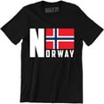 thumbnail image 1 of NORWEGEN Norway Flag Fan mit Men's Country Pride EU T-Shirt, 1 of 4