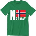 thumbnail image 1 of NORWEGEN Norway Flag Fan mit Men's Country Pride EU T-Shirt, 1 of 4