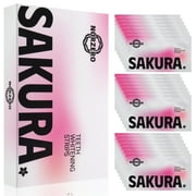 NORZERO-Teeth Whitening Strips, 42 Pcs Sensitivity Free Whitening Strip, Sakura Flavor