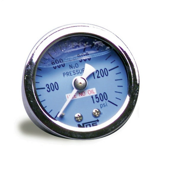 NOS 15914 NOS 0-500 psi Glycerin Filled Nitrous Pressure Gauge