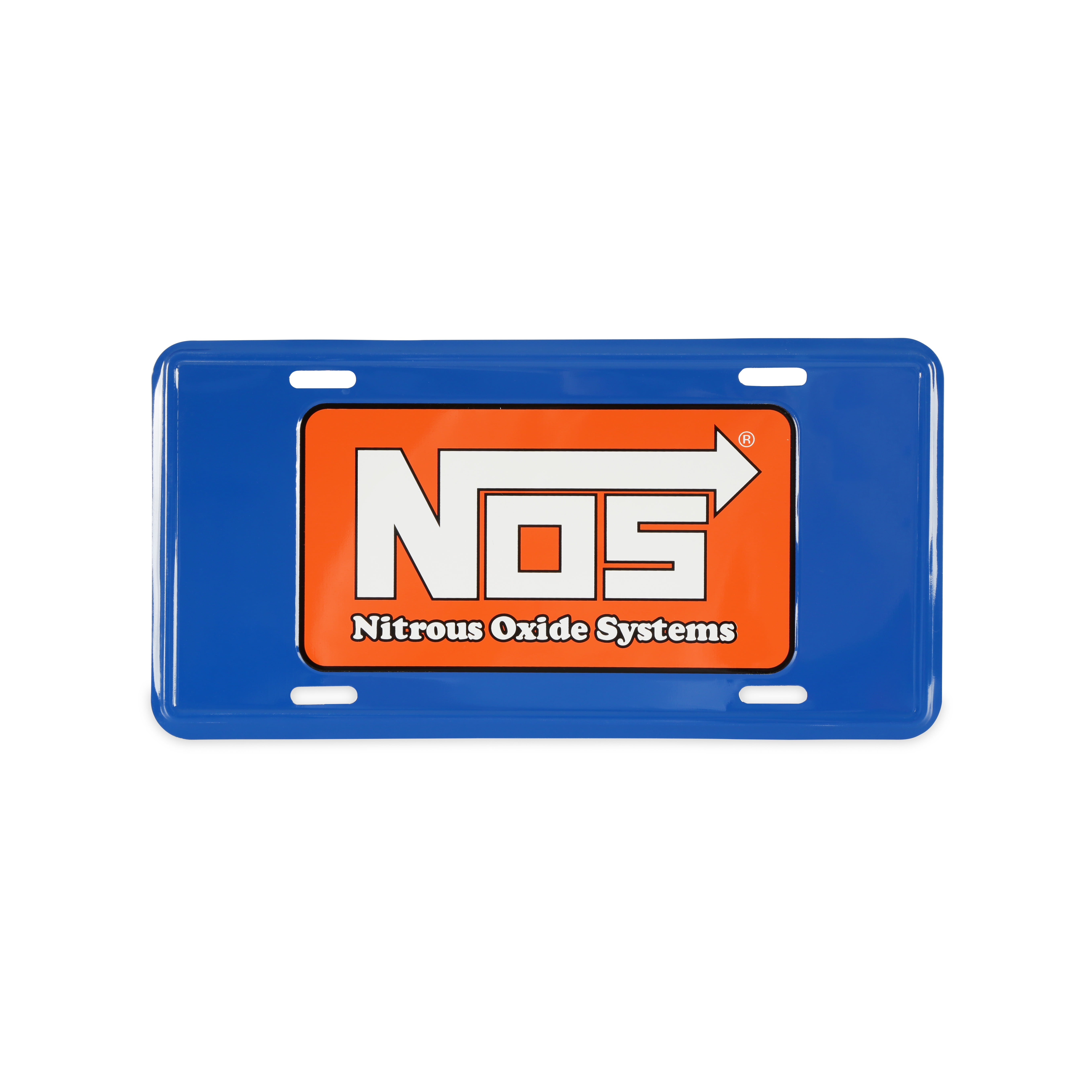 NOS 36-581 License Plate - Blue/Orange