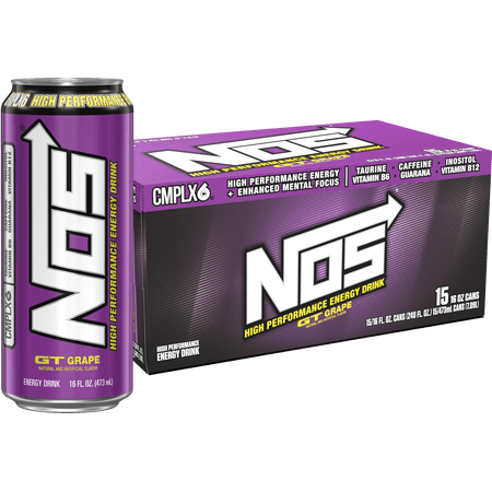 NOS GT Grape 15 Pack - 16 Fl Oz